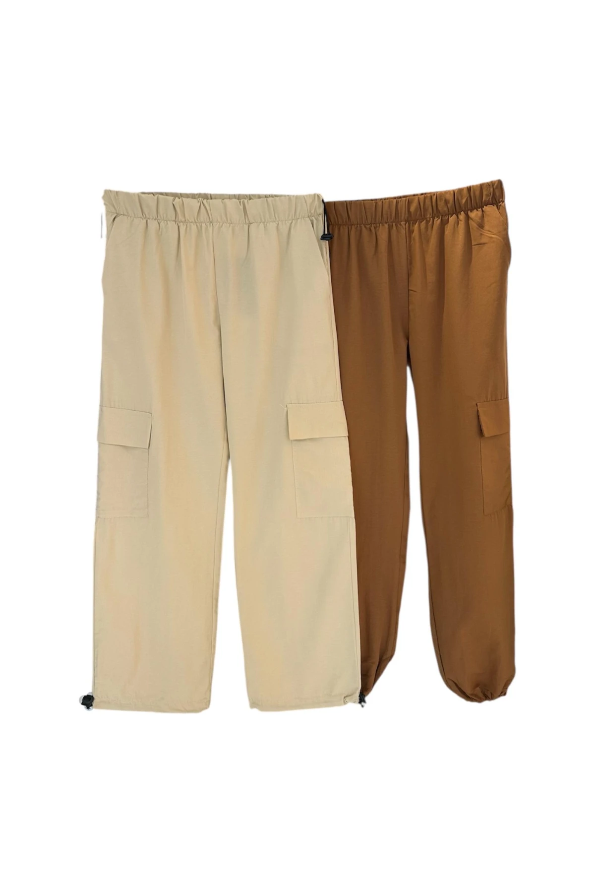 8011 BELİ VE PAÇASI LASTİKLİ CEPLİ PARAŞÜT PANTOLON