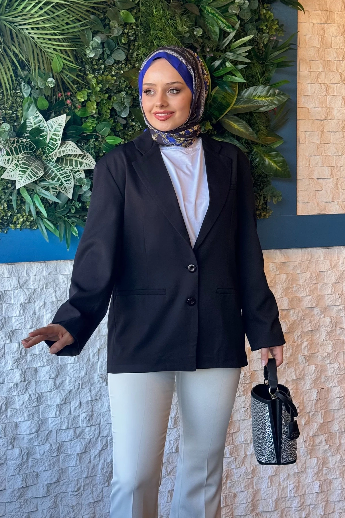 BZCK001 DÜĞME DETAYLI BLAZER CEKET