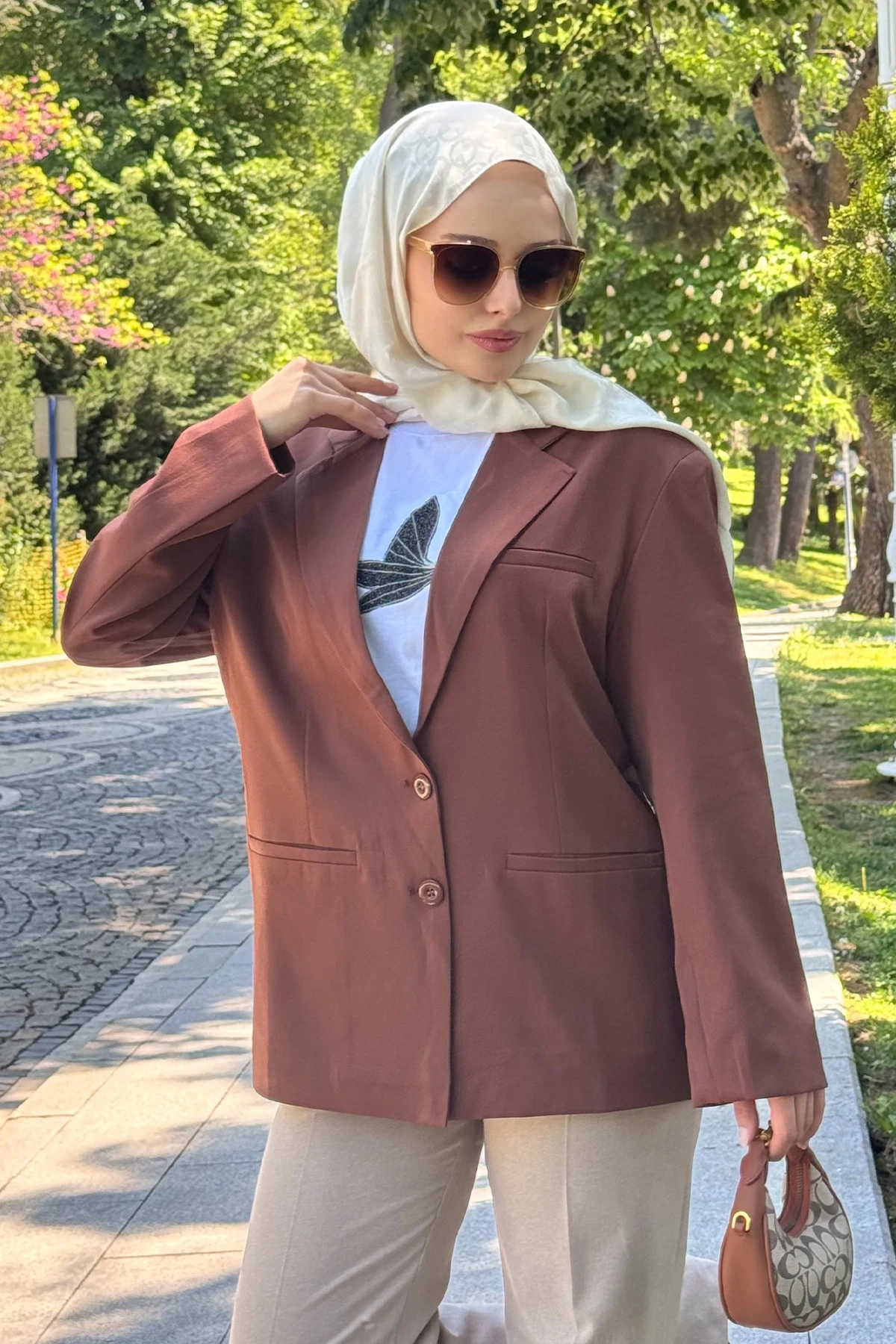 BZCK001 DÜĞME DETAYLI BLAZER CEKET
