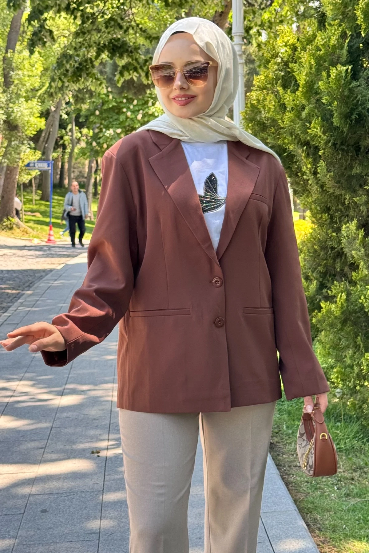 BZCK001 DÜĞME DETAYLI BLAZER CEKET