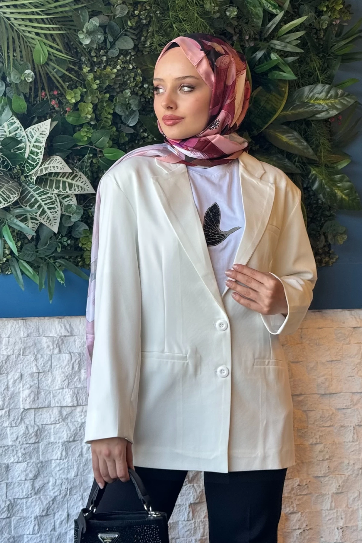 BZCK001 DÜĞME DETAYLI BLAZER CEKET