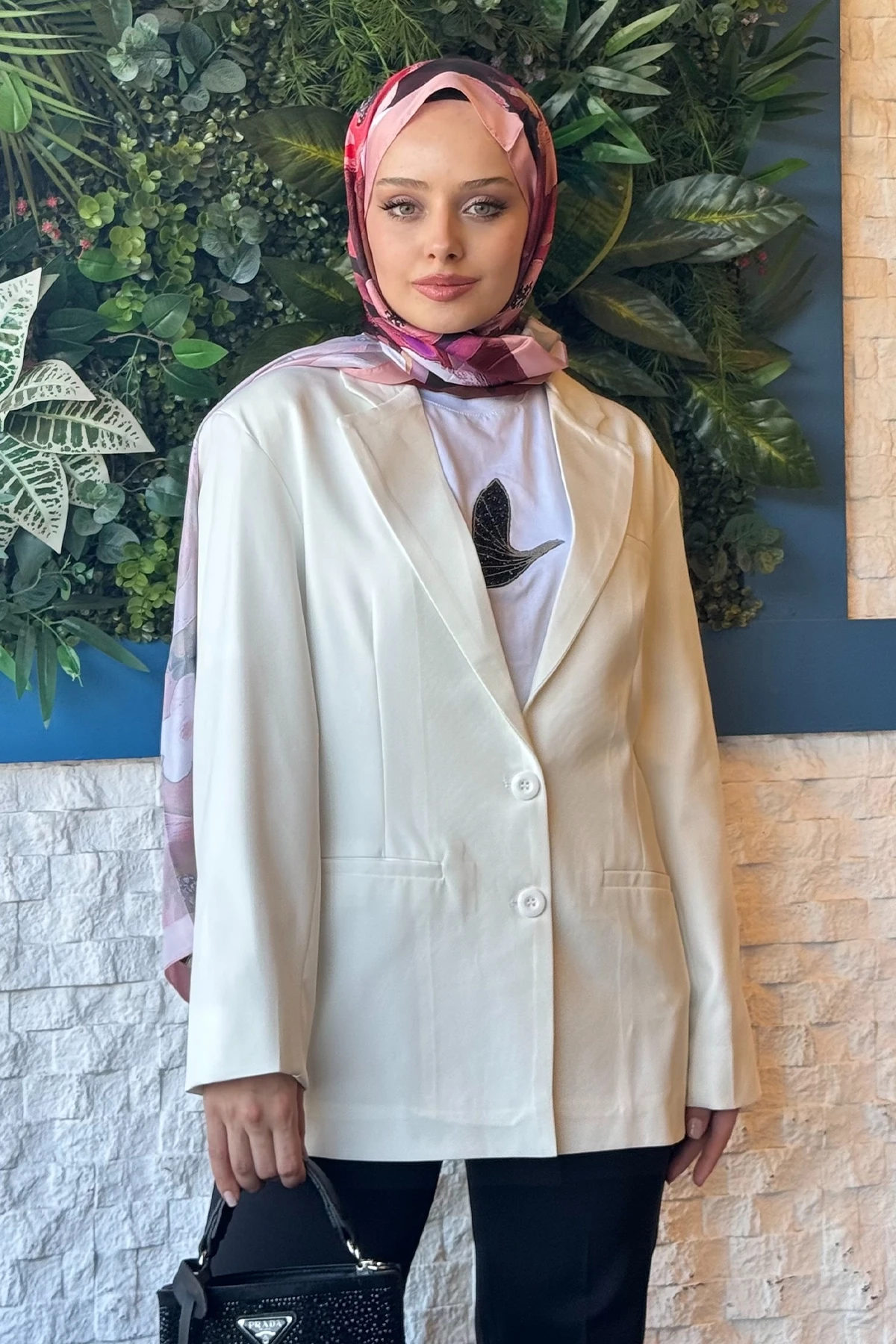BZCK001 DÜĞME DETAYLI BLAZER CEKET