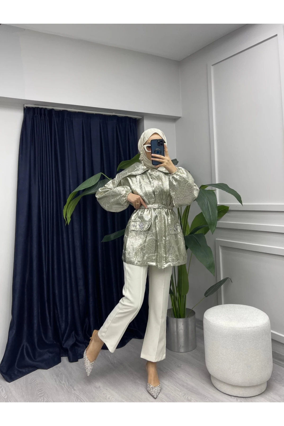 CKT007 JAKARLI FERMUARLI CEPLİ CEKET