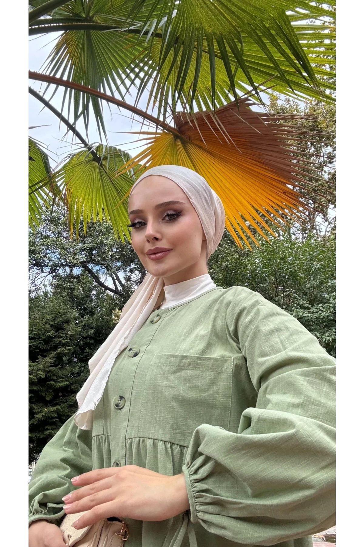 ELB012 Boydan Açılabilir Düğmeli Elbise