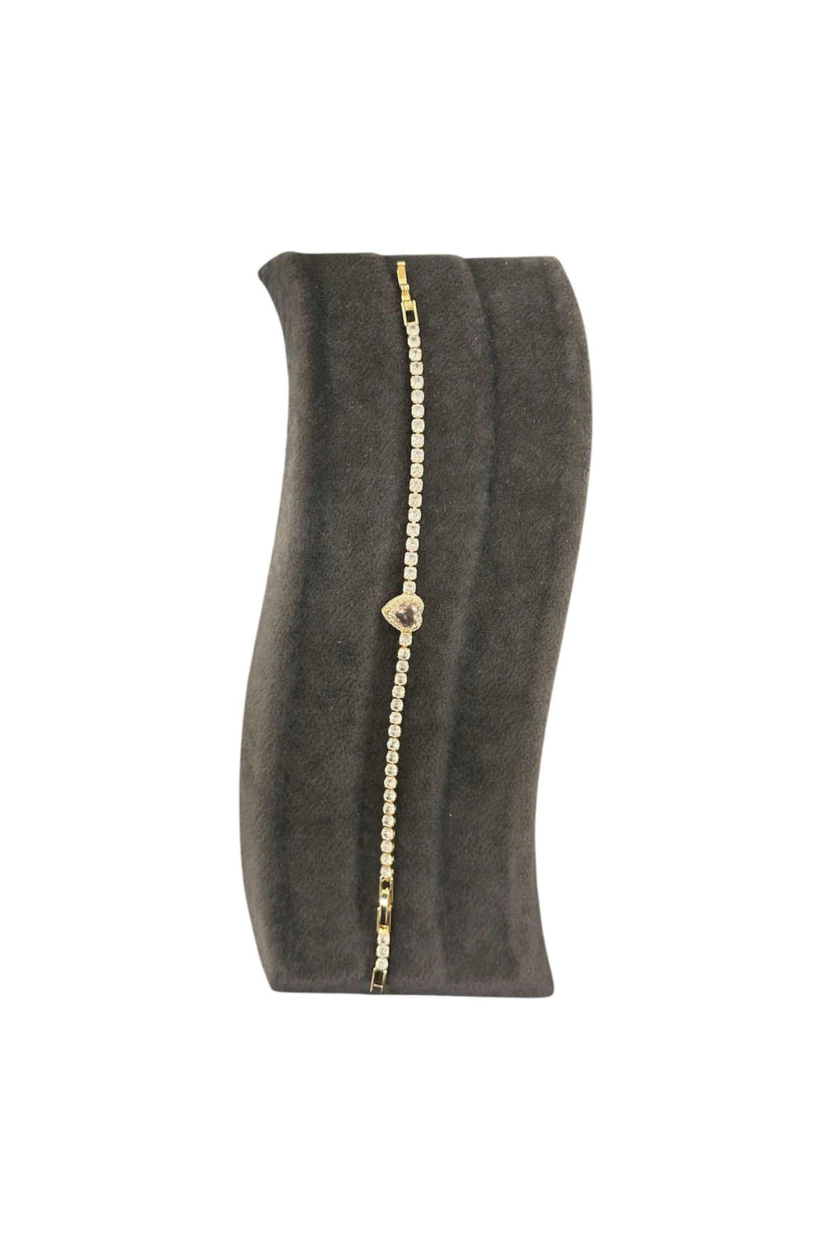 T-BLK-26 PEMBE KALPLİ TAŞLI BİLEKLİK