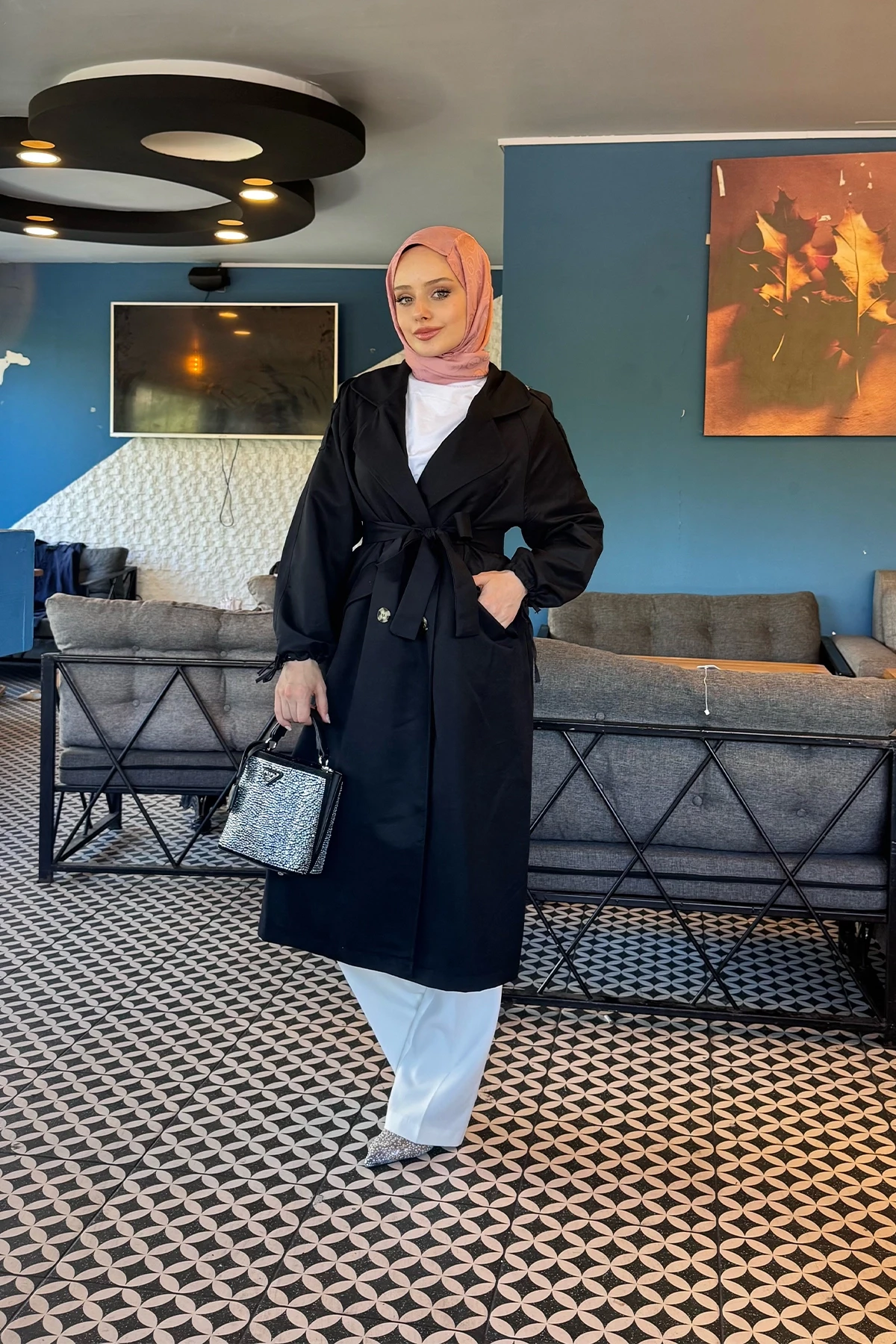 TRÇ001 ÖNDEN DÜĞMELİ SEYYAR BAĞLAMALI TRENÇKOT