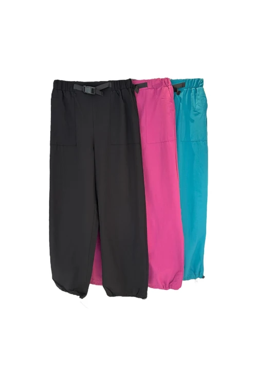 1002 ÖNÜ KEMER DETAYLI CEPLİ LUCY PANTOLON