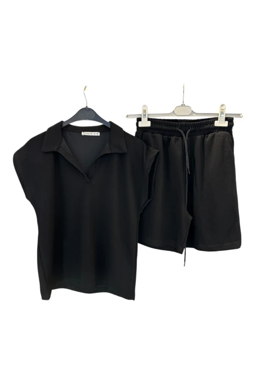 9007 POLO YAKA TİŞÖRT ŞORT TAKIM