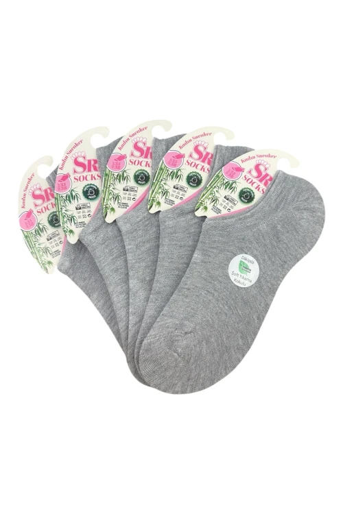 ÇRP013 BAMBU DİKİŞSİZ KOKULU SNEAKER 5Lİ ÇORAP