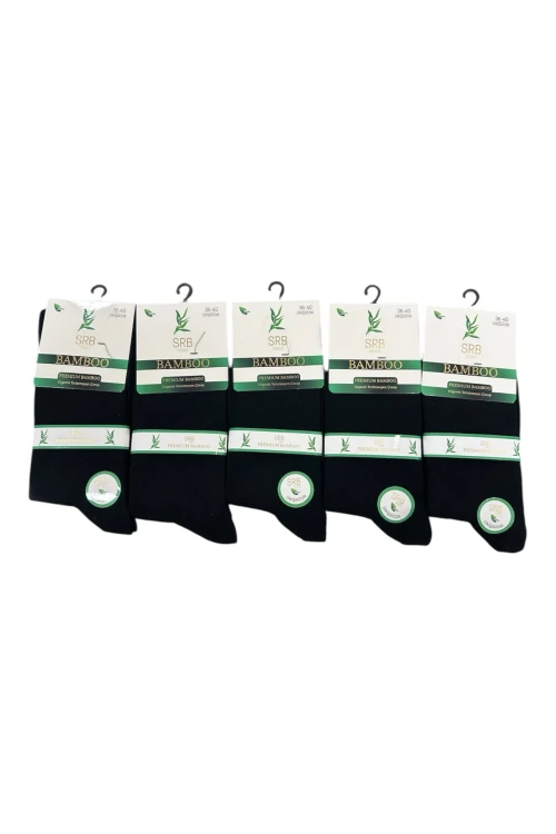 ÇRP014 BAMBU ORGANİK TERLETMEYEN 5Lİ ÇORAP