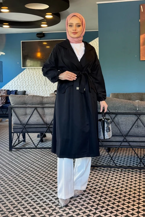 TRÇ001 ÖNDEN DÜĞMELİ SEYYAR BAĞLAMALI TRENÇKOT