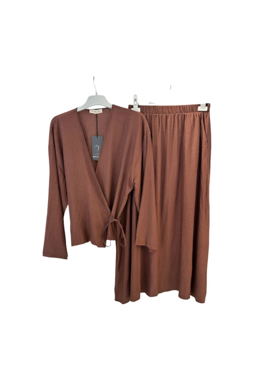 Z-556 ÜSTÜ KİMONO KISA ETEKLİ ÇİLEK TAKIM